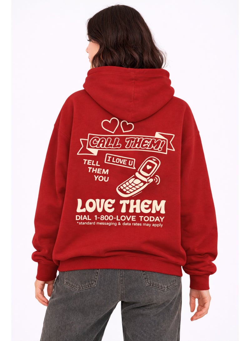 Premium Apparel Tell them you love them Hoodie Red [VALENTINES DAY HOODIE] - Image 1